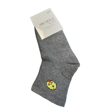 Smiley zokni 36/40-es (szürke)