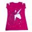 Unikornis póló 146-os (pink)