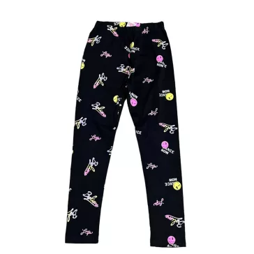 Lányka leggings 116-146 (vékony) /fekete/