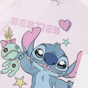   Disney Lilo és Stitch, A csillagkutya Besties gyerek rövid póló, felső 6 - 12 év / 116 - 152 cm