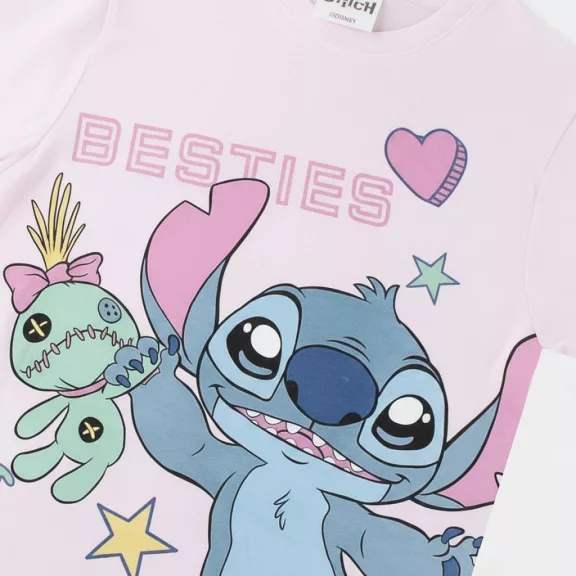 Disney Lilo és Stitch, A csillagkutya Besties gyerek rövid póló, felső 6 - 12 év / 116 - 152 cm