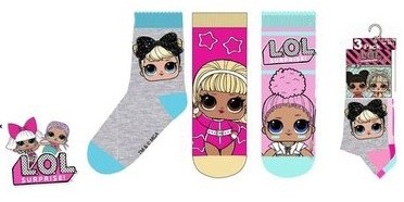 LOL Surprice zokni 27/30-as 3 db-os
