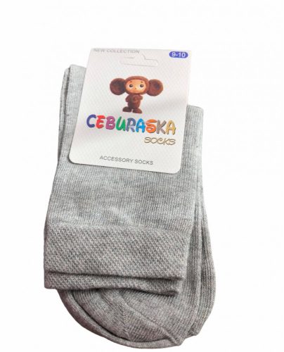 Fiú zokni 9-10év (szürke)