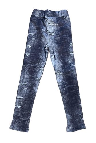 Lányka leggings 116-146 /vastag/ (kék,kisebb méret)