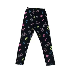 Lányka leggings 116-146 (vékony) /fekete/