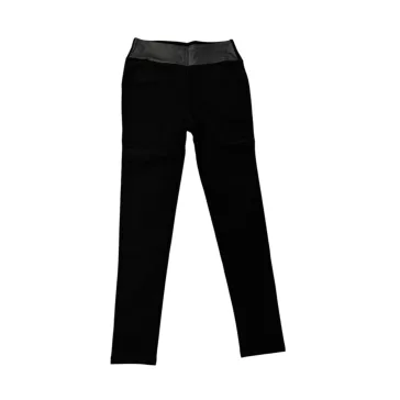   Nagylányos/felnőtt leggings S-XXL (bélelt,farmer hatású)/fekete/-kisebb méret