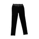 Nagylányos/felnőtt leggings S-XXL (bélelt,farmer hatású)/fekete/-kisebb méret