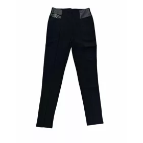   Nagylányos/felnőtt leggings S-XXL (bélelt,farmer hatású)/fekete/-kisebb méret