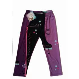 Mintás leggings-lila 128-as