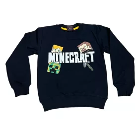 Fiú felső Minecraft  4-8év (bolyhos)/feketéskék/