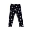 Lányka leggings 98-128 (fekete)-Unikornis /vékony/