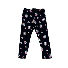 Lányka leggings 98-128 (sötétkék)-Unikornis /vékony/
