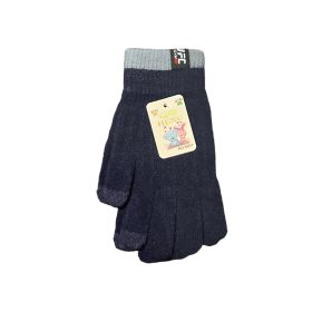 Fiú kötött kesztyű  (sötétkék)