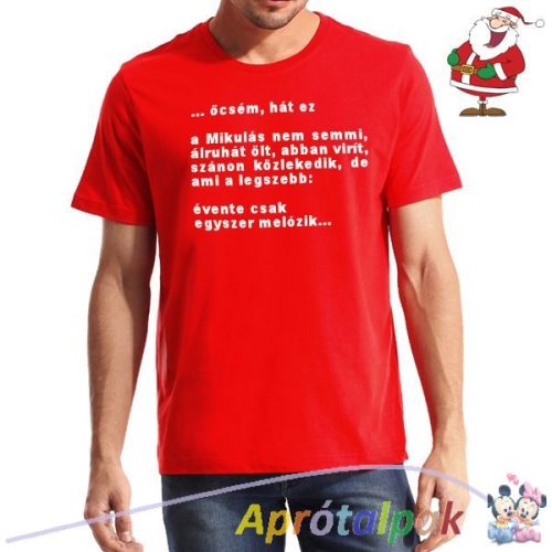 Mikulás póló XXL-es 