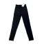 Lányka leggings 122/128-158/164  (vastag) /fekete/ -bordázott anyagú