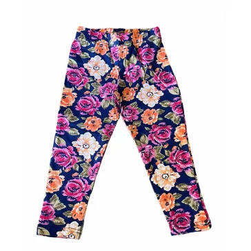 Virágos leggings 116-146 (3/4-es)