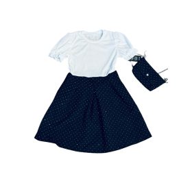 Lányka ruha 4év-14év táskával