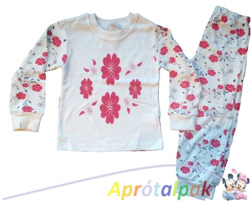 Virág mintás pizsama 86-os