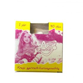 Fehér krepp gyermek-harisnya 1-2-es méret 3-6év