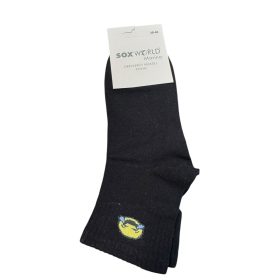 Smiley zokni 36/40-es (fekete)
