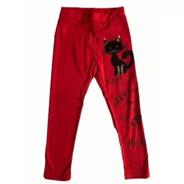 Simítós cicás leggings 140-es