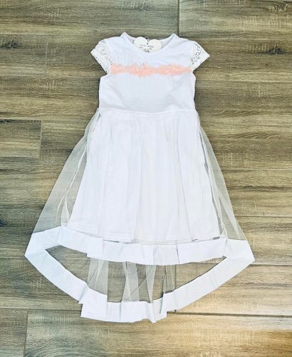 Lányka ruha 134-164 (fehér)