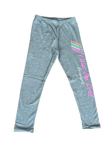 Lányka leggings 134-164 (vékony) /szürke/