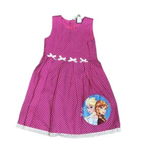 Jégvarázs lányka ruha  110-es  (pink)