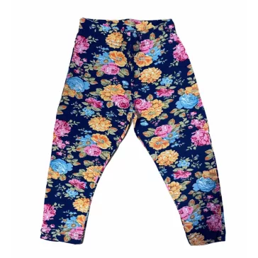 Virágos leggings 110-es (3/4-es)