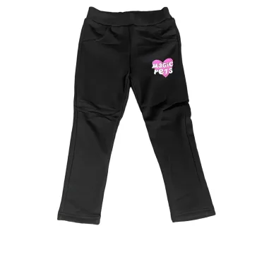 Lányka  leggings 146-os /vastag/ (fekete) /hibás/