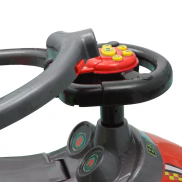 Bébitaxi tolókarral 3az1-ben Baby Mix Mega Car piros