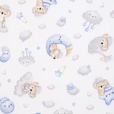   Gyerek habszivacs matrac New Baby STANDARD 120x60x6 cm koala kék