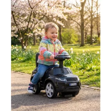 Baby Mix Prime SUV bébitaxi fekete bőrből