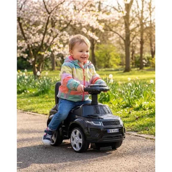 Baby Mix Prime SUV bébitaxi fekete bőrből