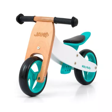   Gyerek multifunkciós fa futóbicikli Milly Mally Jake Classic Mint