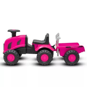 Gyermek lábbal hajtós traktor Baby Mix Benny rózsaszín