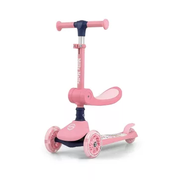   FUZZY háromkerekű üléses-scooter egyensúlyozó roller gyerekeknek pink