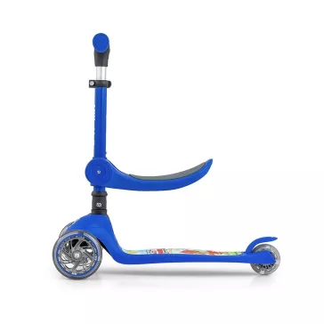   FUZZY háromkerekű üléses-scooter egyensúlyozó roller gyerekeknek blue