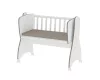 Lorelli First Dreams ringatható bölcső 105x55 - White & Coffee / Fehér & Kávé