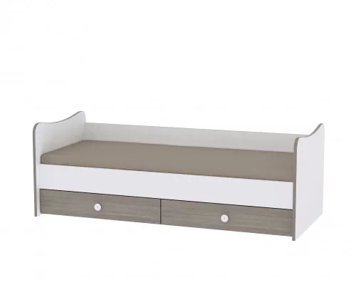 Lorelli Trend PLUS kombi ágy 70x165 - White & Vintage Gray / Fehér & Vintage Szürke