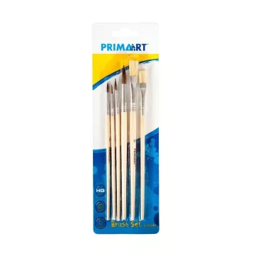 Prima Art ecset szett fa nyéllel - 6 Darab-os