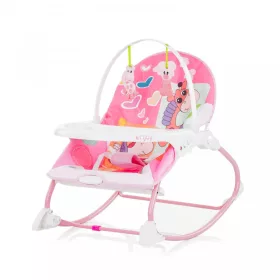Chipolino Enjoy rezgő-zenélő pihenőszék 18 kg-ig - Pink