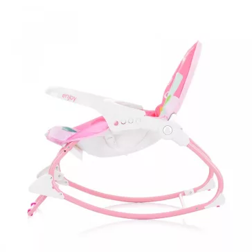 Chipolino Enjoy rezgő-zenélő pihenőszék 18 kg-ig - Pink