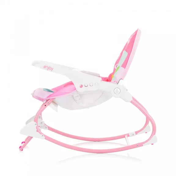 Chipolino Enjoy rezgő-zenélő pihenőszék 18 kg-ig - Pink