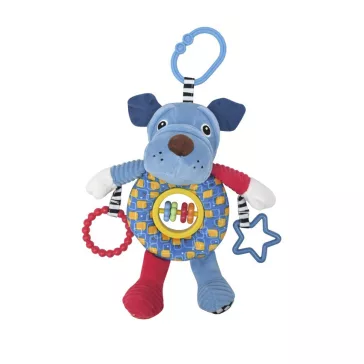 Lorelli Toys plüss csörgőjáték - Kék Kutya