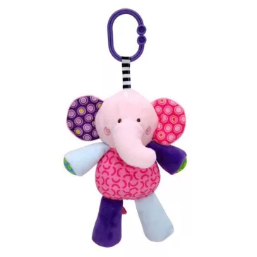 Lorelli Toys plüss zenélőjáték - Pink Elefánt