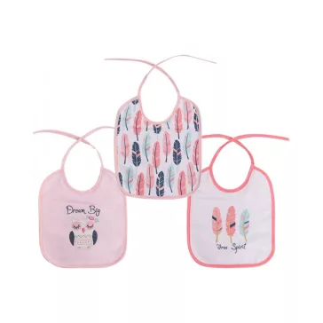 Baby Care 3Darab-os előke, megkötős - Girl
