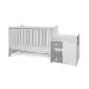 Lorelli MiniMax kombi ágy 72x190 - White & Stone Grey