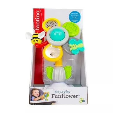   Infantino Stay & Play Sunflower tapadókorongos készségfejlesztő játék