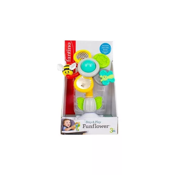 Infantino Stay & Play Sunflower tapadókorongos készségfejlesztő játék